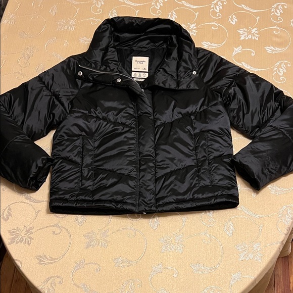 Abercrombie & Fitch Black Puffer Jacket - Picture 1 of 14